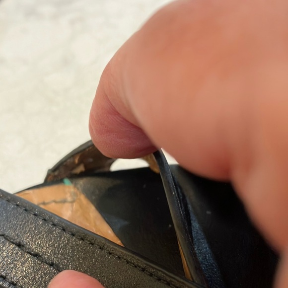 Women's Coach Terri Black Leather Strappy Sandals Chunky Heel Sz 7.5 W/Box- GUC - Picture 13 of 13